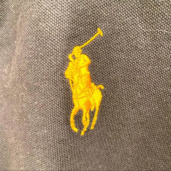 Polo Ralph Lauren pique polo w gold pony player - Picture 2 of 4